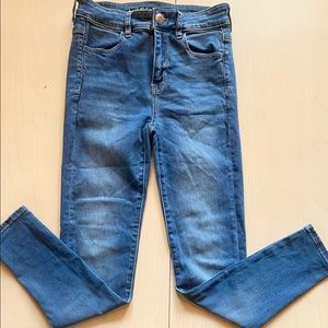 AMERICAN EAGLE Women's Size 4 Blue Ne(x)t Level Stretch High-Rise Jeggings